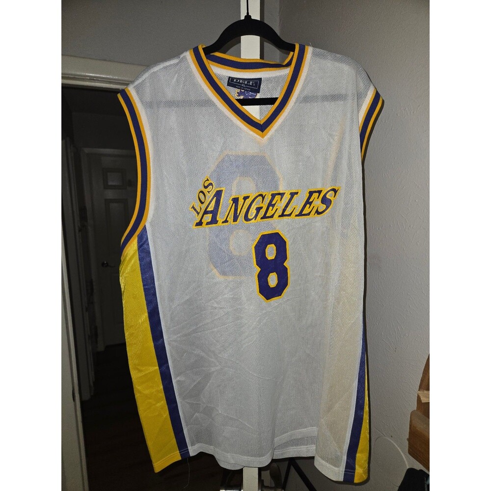 Los Angeles Lakers Kobe Bryant 8 White Mesh Basketball Jersey